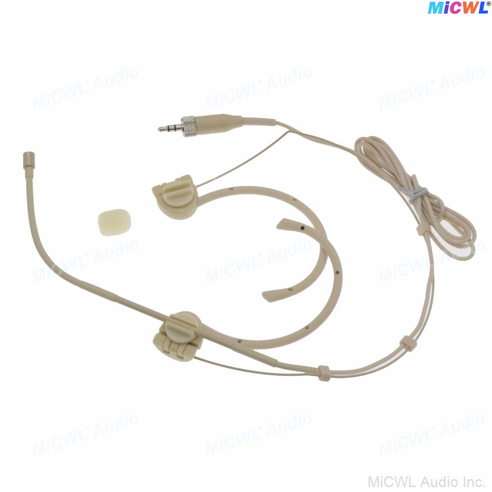 OM12 Foldable Headset Mic for Shure Sennheiser AKG Wireless BeltPack Omnidirectional Capsule