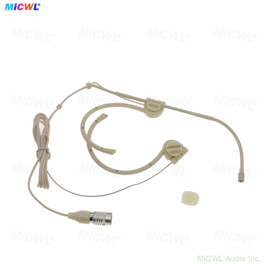 MiCWL OM12 Microphone for Audio-Technica cW Wireless Foldable Dual Ear-Hook Headset Mic