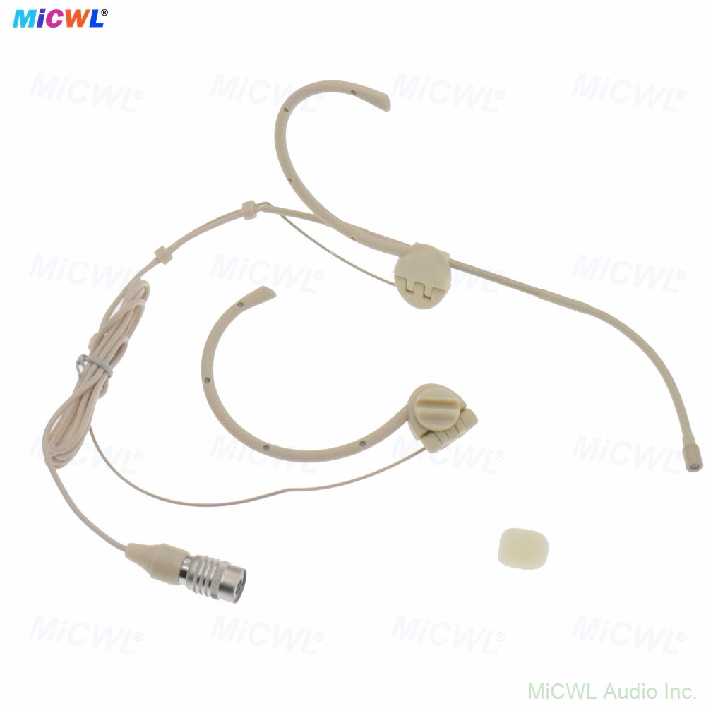MiCWL OM12 Microphone for Audio-Technica cW Wireless Foldable Dual Ear-Hook Headset Mic