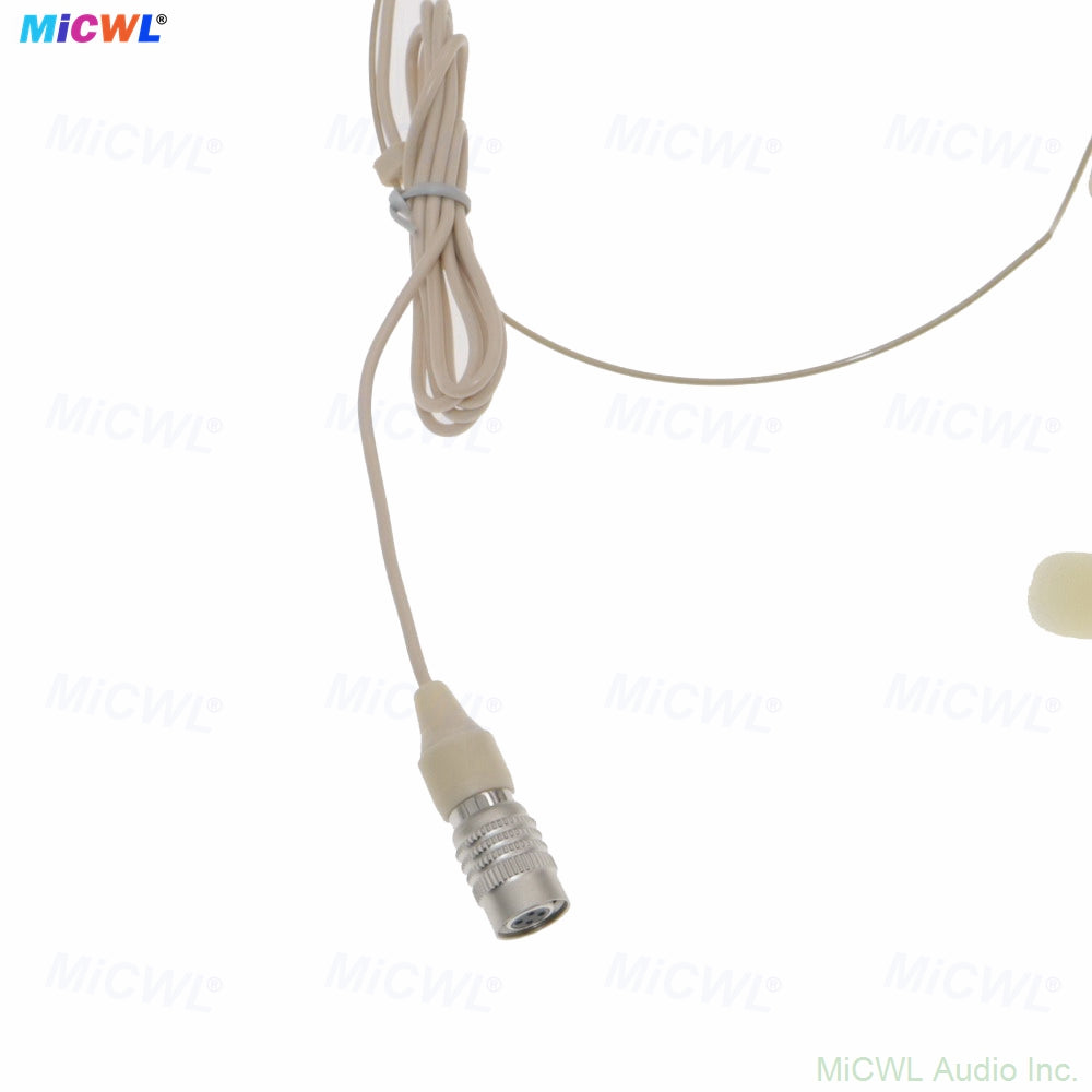 MiCWL OM12 Microphone for Audio-Technica cW Wireless Foldable Dual Ear-Hook Headset Mic
