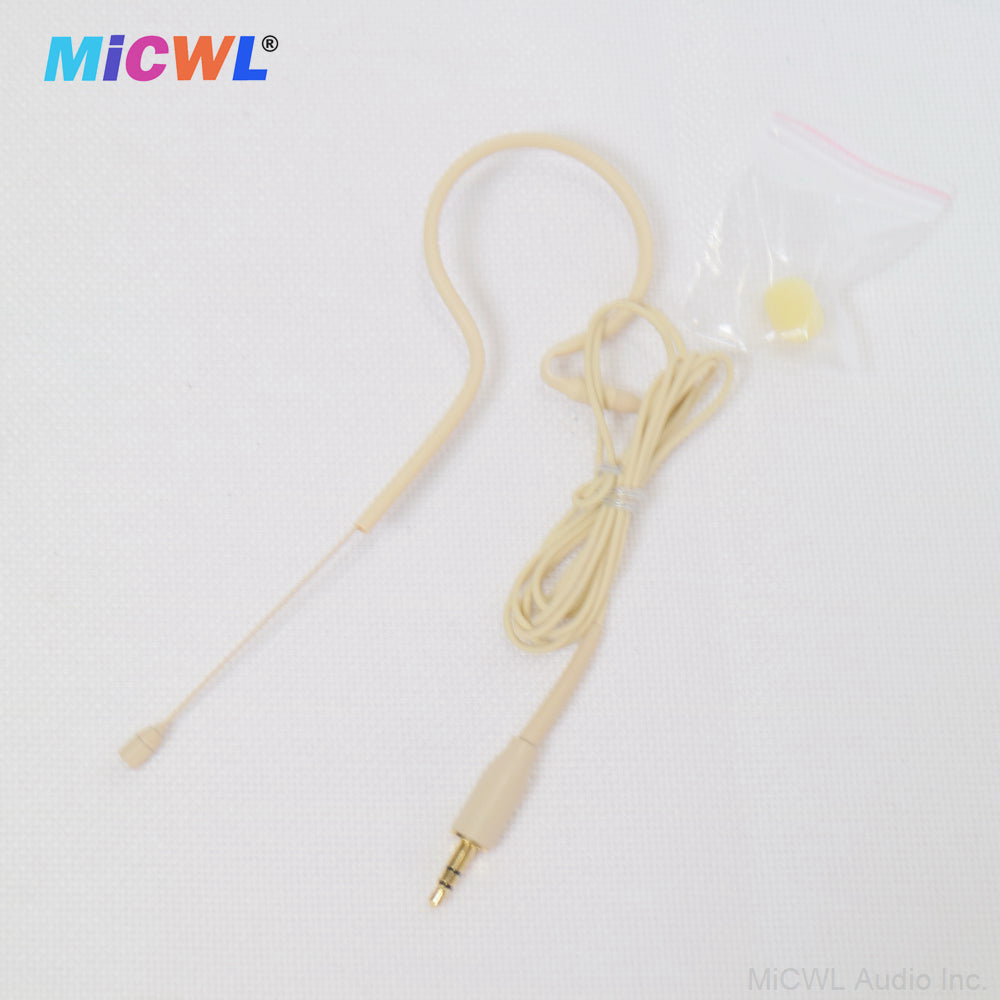 MX153 Hanging Earset Headset Microphone For Shure 4Pin Sennheiser EW G3 G4 AKG Samson 3Pin