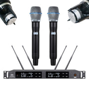 ULXD4D Beta87 Condenser Dual-Channel UHF Digital Wireless Microphone System with 2× Beta87a Handhelds