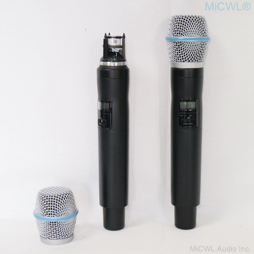 ULXD4D Beta87 Condenser Dual-Channel UHF Digital Wireless Microphone System with 2× Beta87a Handhelds