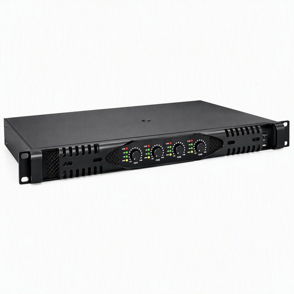 PX40 6000W 4-Channel Digital Pro Power Amplifier 1U Rack AMP 4x 1000W