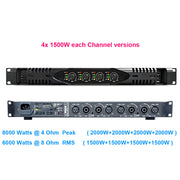 PX40 8000W 4-Channel Digital Pro Power Amplifier 1U 4x1500W
