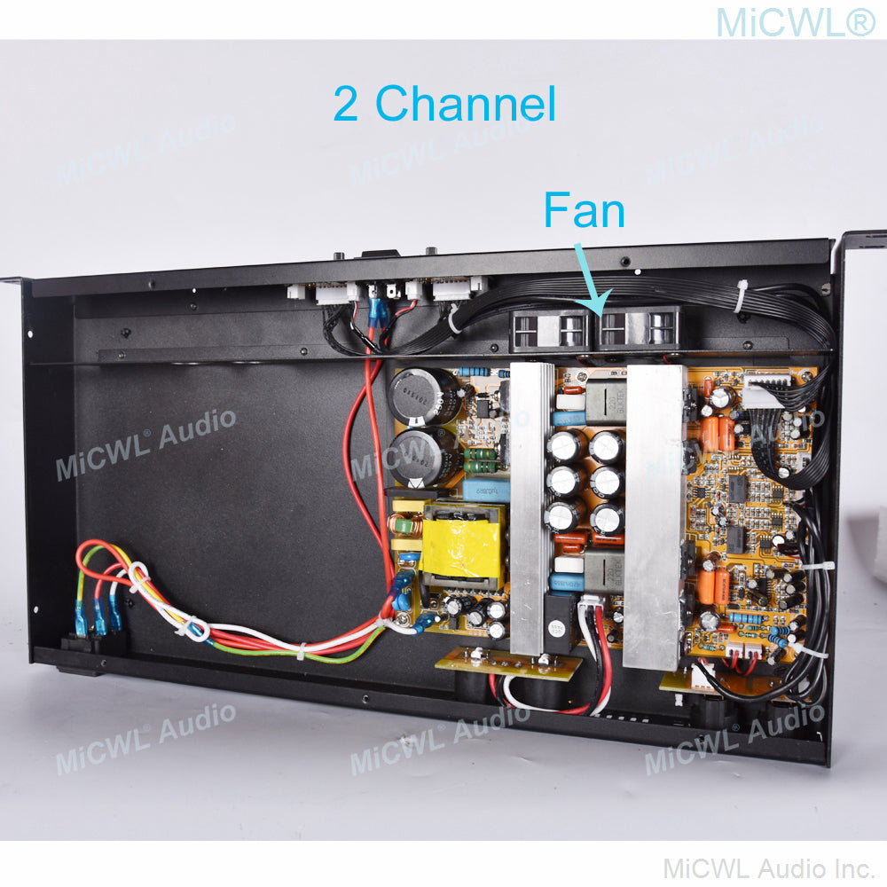 CA6200 2600W 2-Channel Digital Pro Amplifier 1U Rack