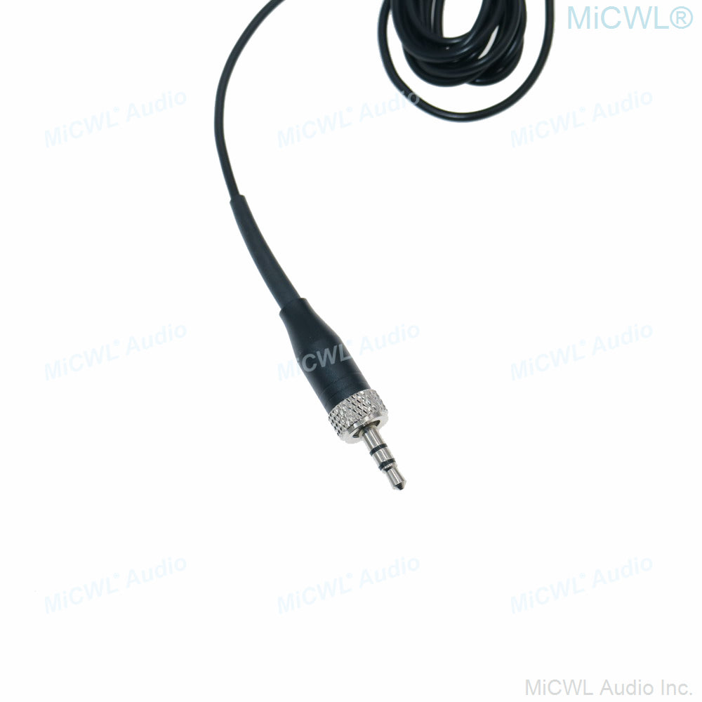 MiCWL B40 Black Double Ear Headset Microphone for Sennheiser Wireless Transmitters 3.5mm Stereo Lock