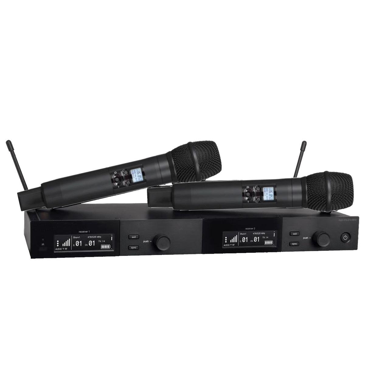 SLXD24D Dual-Channel UHF Digital Wireless Microphone System with 2× KSM9 Handhelds
