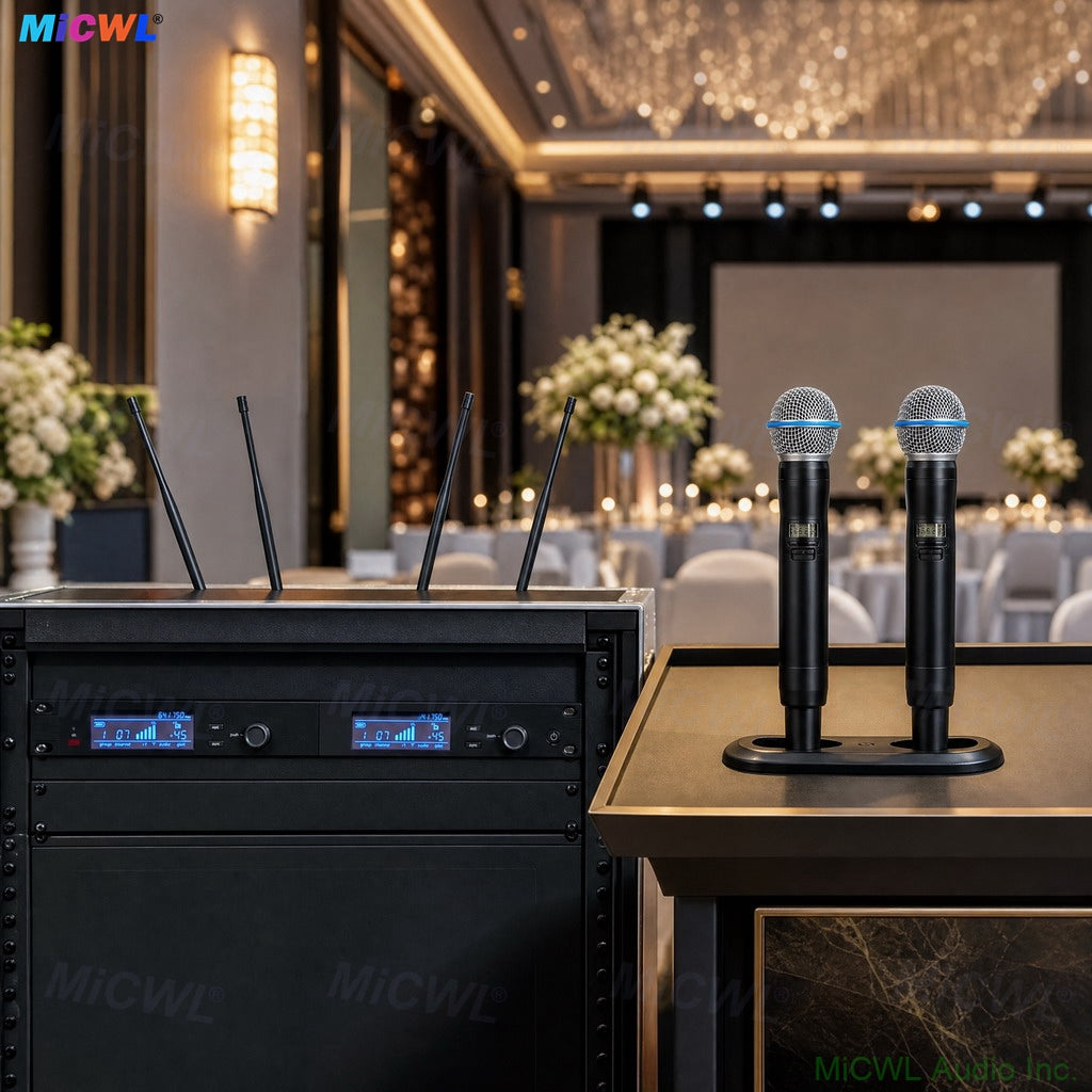 High Quality SLXD4D 2-Channel UHF Wireless System Dynamic Metal Microphone SLXD2 Beta58 Handheld Cordless MIC System