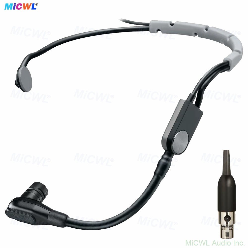 Premium SM31/SM35 Cardioid Headset Mic TA4F for Shure Wireless - 3 Styles Orange-Black