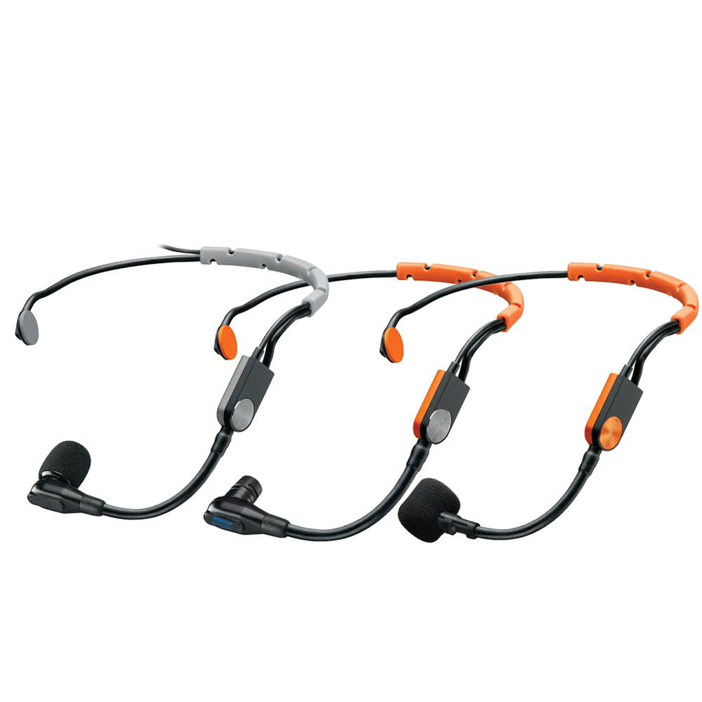 Premium SM31/SM35 Cardioid Headset Mic TA4F for Shure Wireless - 3 Styles Orange-Black