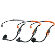 Premium SM31/SM35 Cardioid Headset Mic TA4F for Shure Wireless - 3 Styles Orange-Black