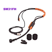SM31 Headset Cardioid Microphone TA4F for Shure ULX SLX QLX GLX BLX Bodypack Sweatproof Stage