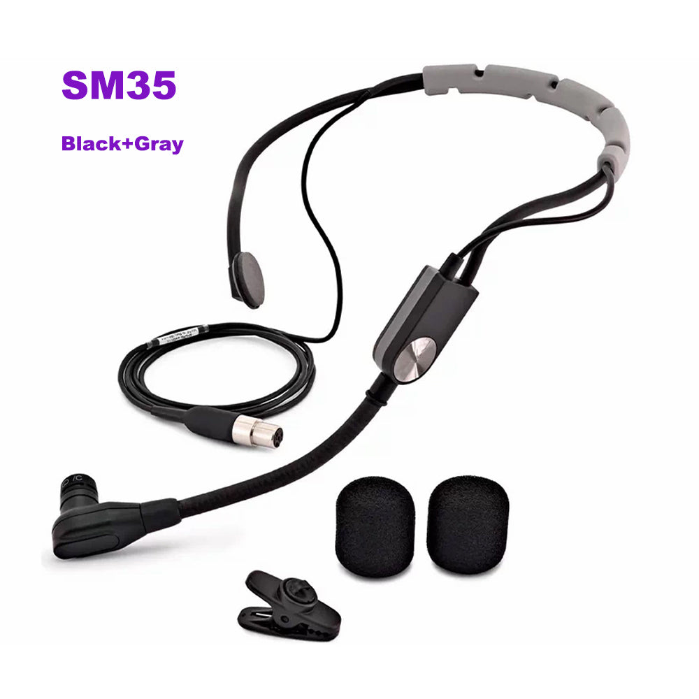 Top-Level SM35 Headset Cardioid Microphone for Shure Wireless emitter TA4F XLR Connector