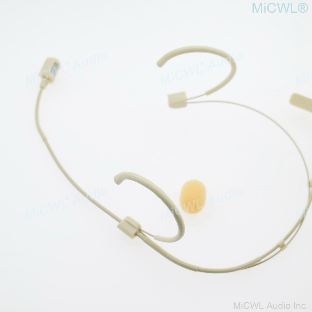 MiCWL S630 Premium Cardioid Beige Headset Microphone for Sennheiser – 3.5mm Stereo Lock