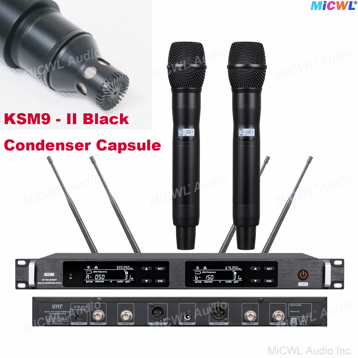 KSM9-II Dual-Channel UHF Digital Wireless Microphone System with KSM9-II Core Metal Handhelds - Professional Audio Gear Image 4