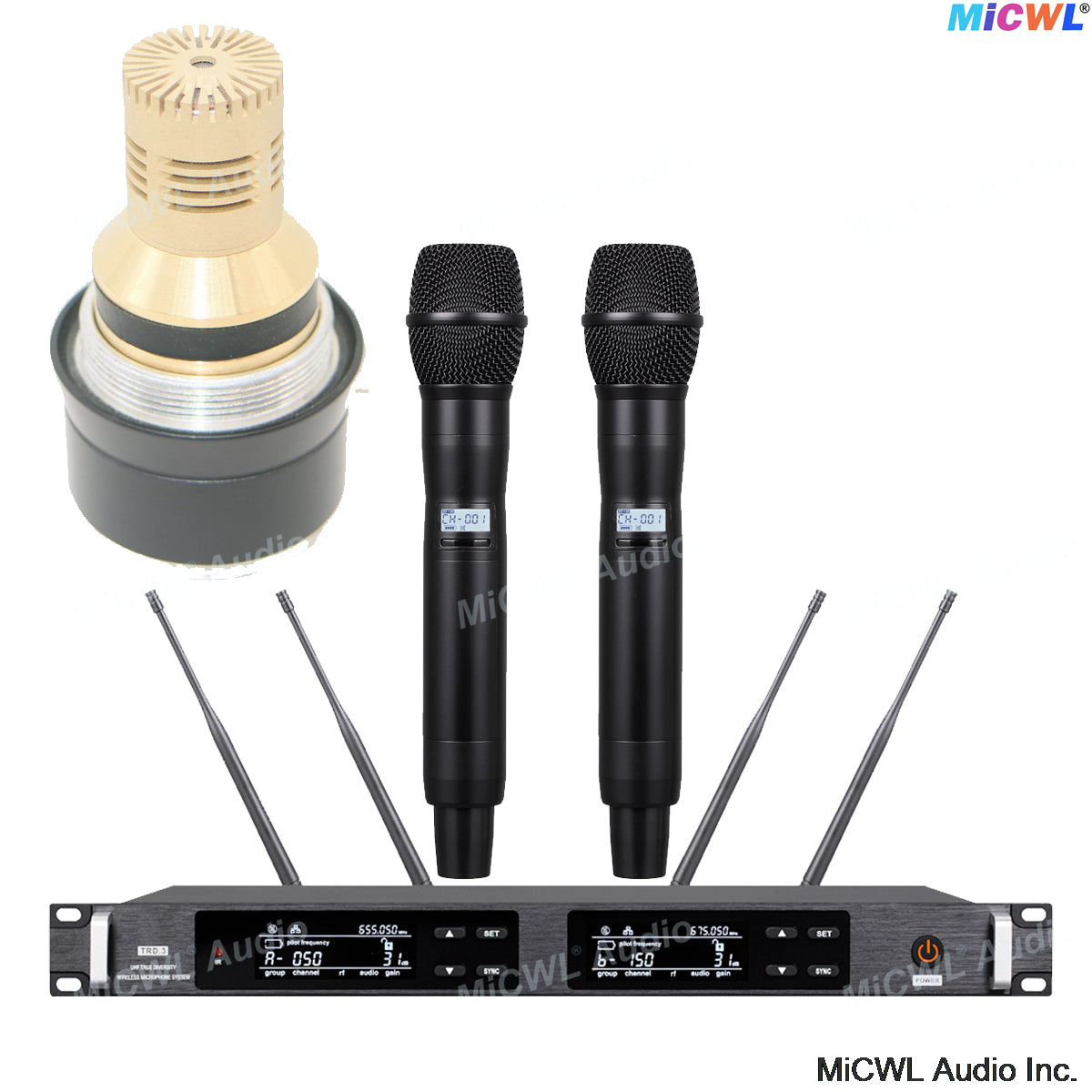 ULXD4D Dual-Channel UHF Digital Wireless Microphone System – 2× KSM9 Gold Capsule Handhelds