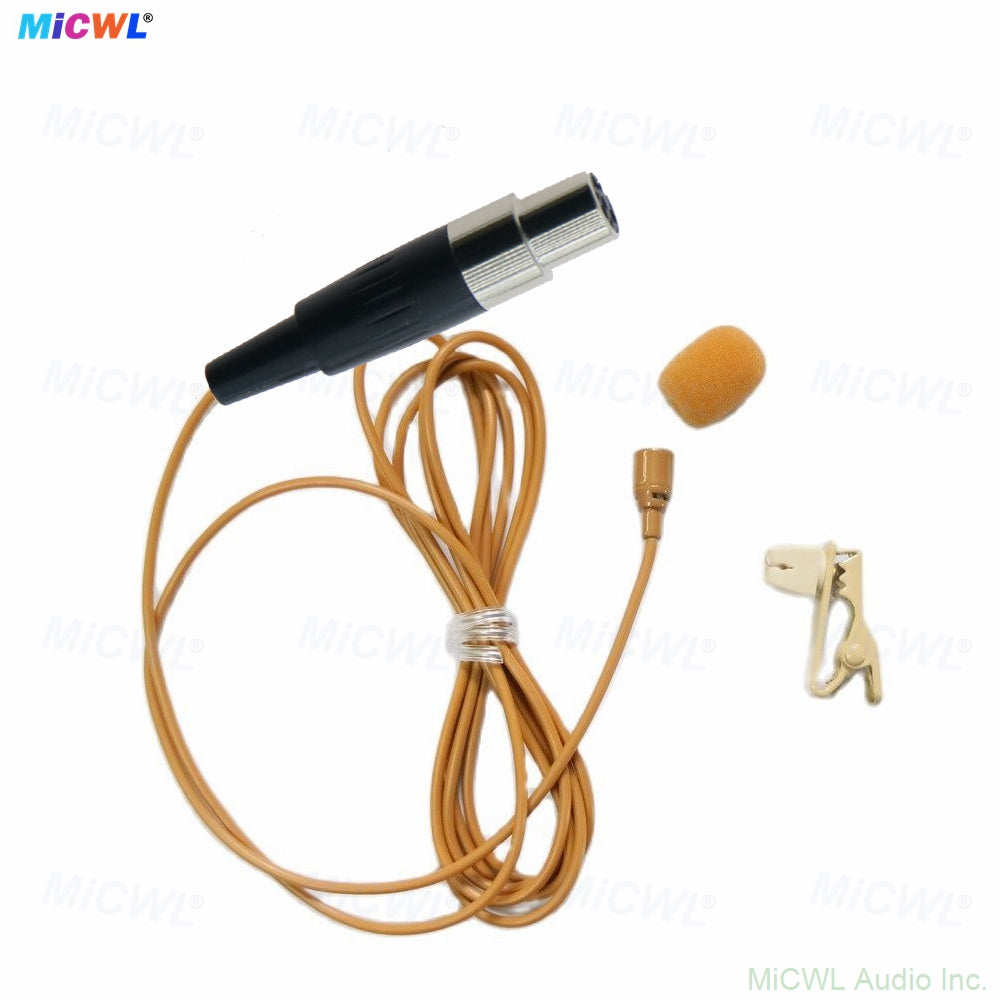 SM11 Tan Mini Lavalier Microphone For Sennheiser EW G2 G3 G4 Wirelss BodyPack