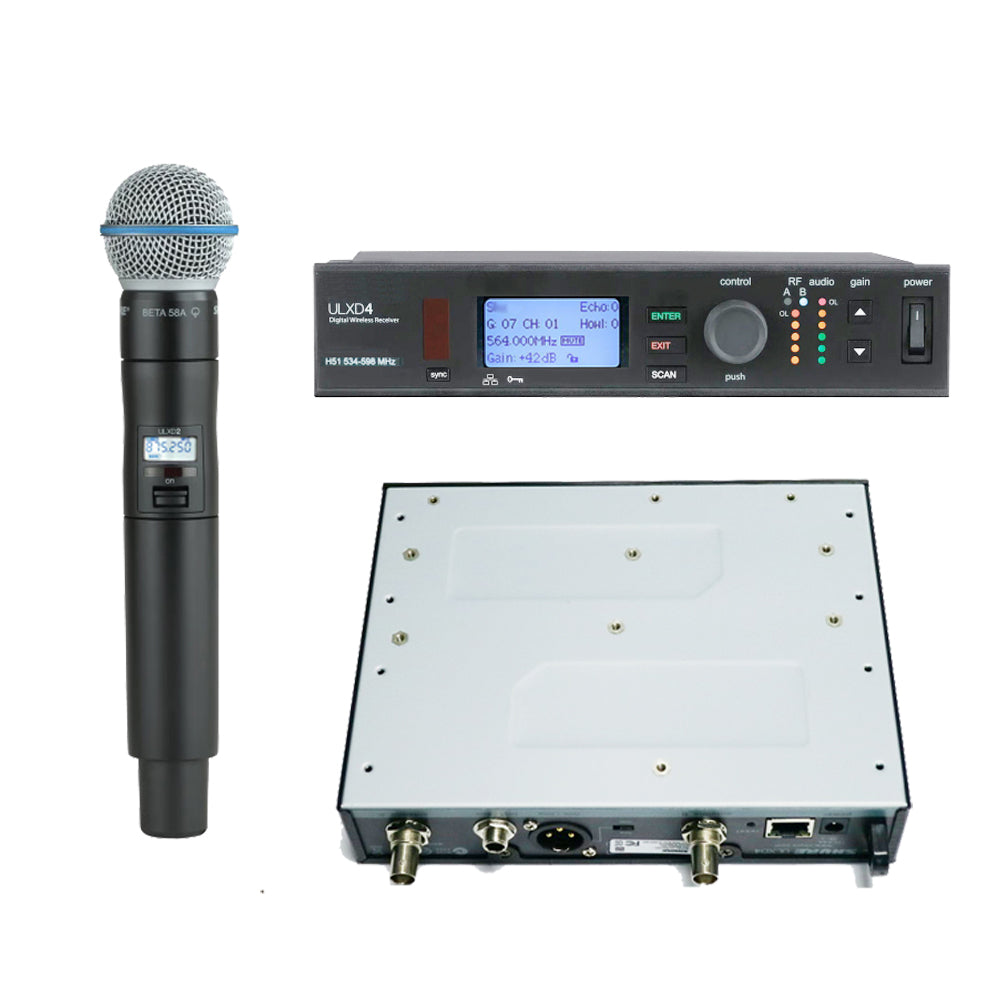 ULXD24 Beta58 Wireless Microphone System ULXD4 Receier ULXD2 Digital Handheld Beta58 Mic Kits