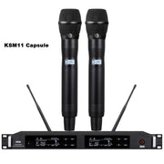 KSM11 Dual-Channel UHF Digital Wireless Microphone System with 2x KSM11 Capsule Metal Handhelds ULXD4D