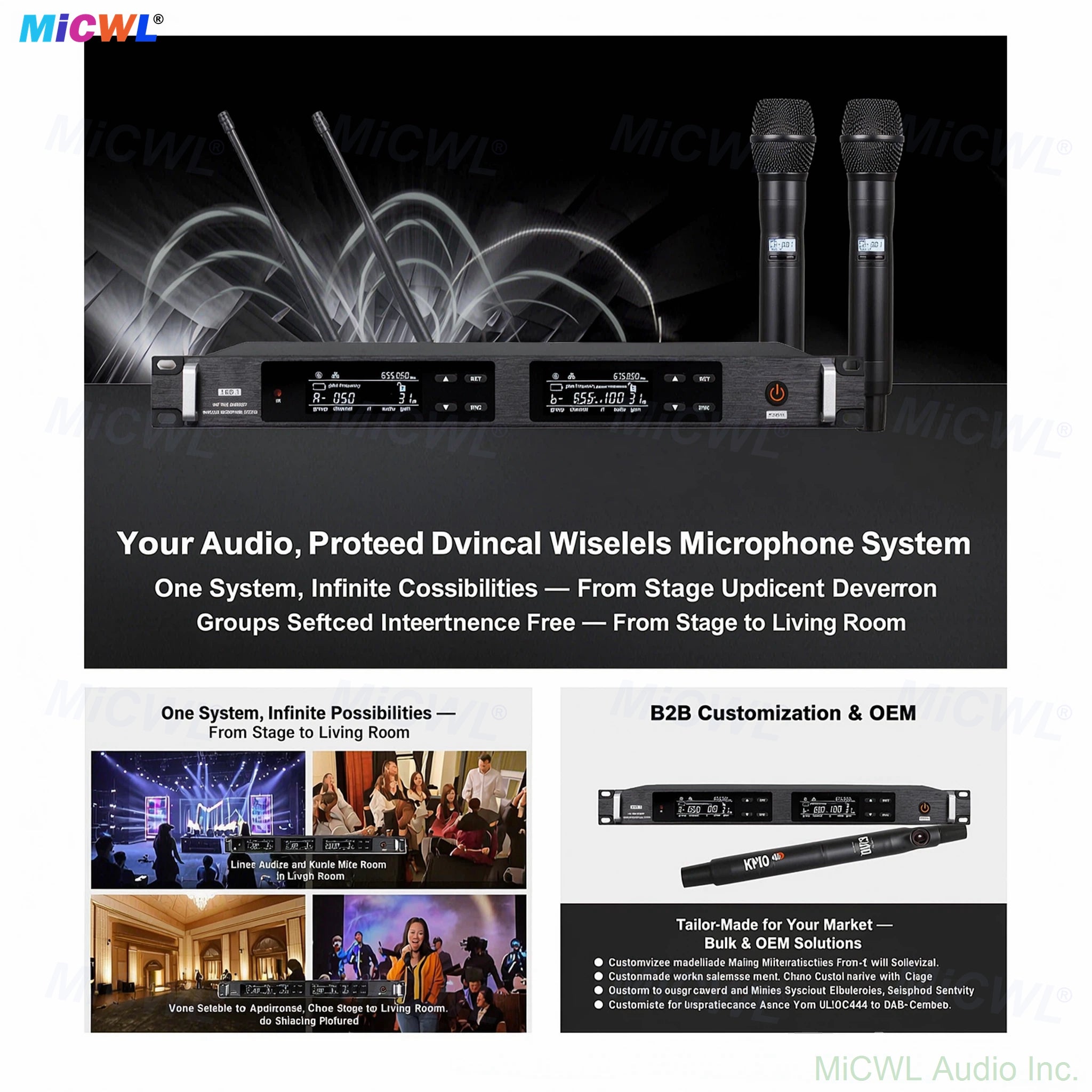 2 x KSM8/KSM9 Silver Capsule Handhelds ULXD4D 2-Channel UHF Digital Wireless Microphone System