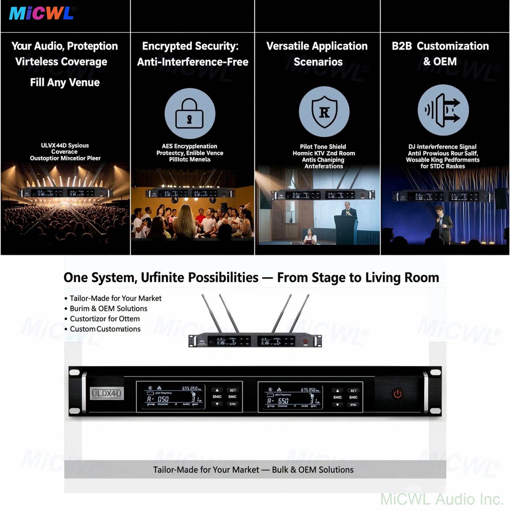 2 x KSM8/KSM9 Silver Capsule Handhelds ULXD4D 2-Channel UHF Digital Wireless Microphone System