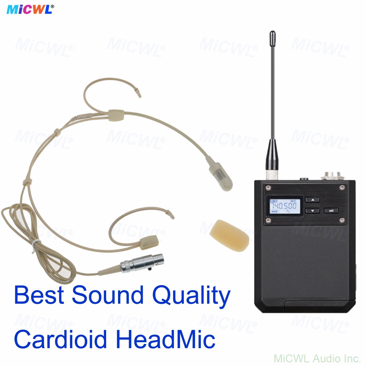 ULXD4D Dual-Channel UHF Digital Wireless Bodypack System with 2× Beta-55 Headsets Cardioid Mics