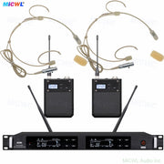 ULXD4D Dual-Channel UHF Digital Wireless Bodypack System with 2× Beta-55 Headsets Cardioid Mics