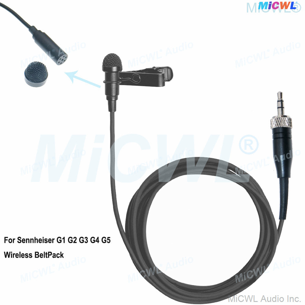 New Generation MKE2 Lavalier Microphone for Sennheiser/Shure/AKG/Samson Wireless PC with Multi-Connectors 3.5mm Stereo TA4F TA3F