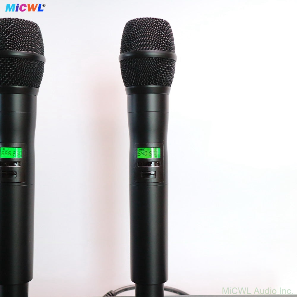 AD4D-II Dual-Channel UHF Digital Wireless Microphone System – 2× KSM9 Metal Handheld Mics, 1U Rack Receiver, Encrypted Transmission