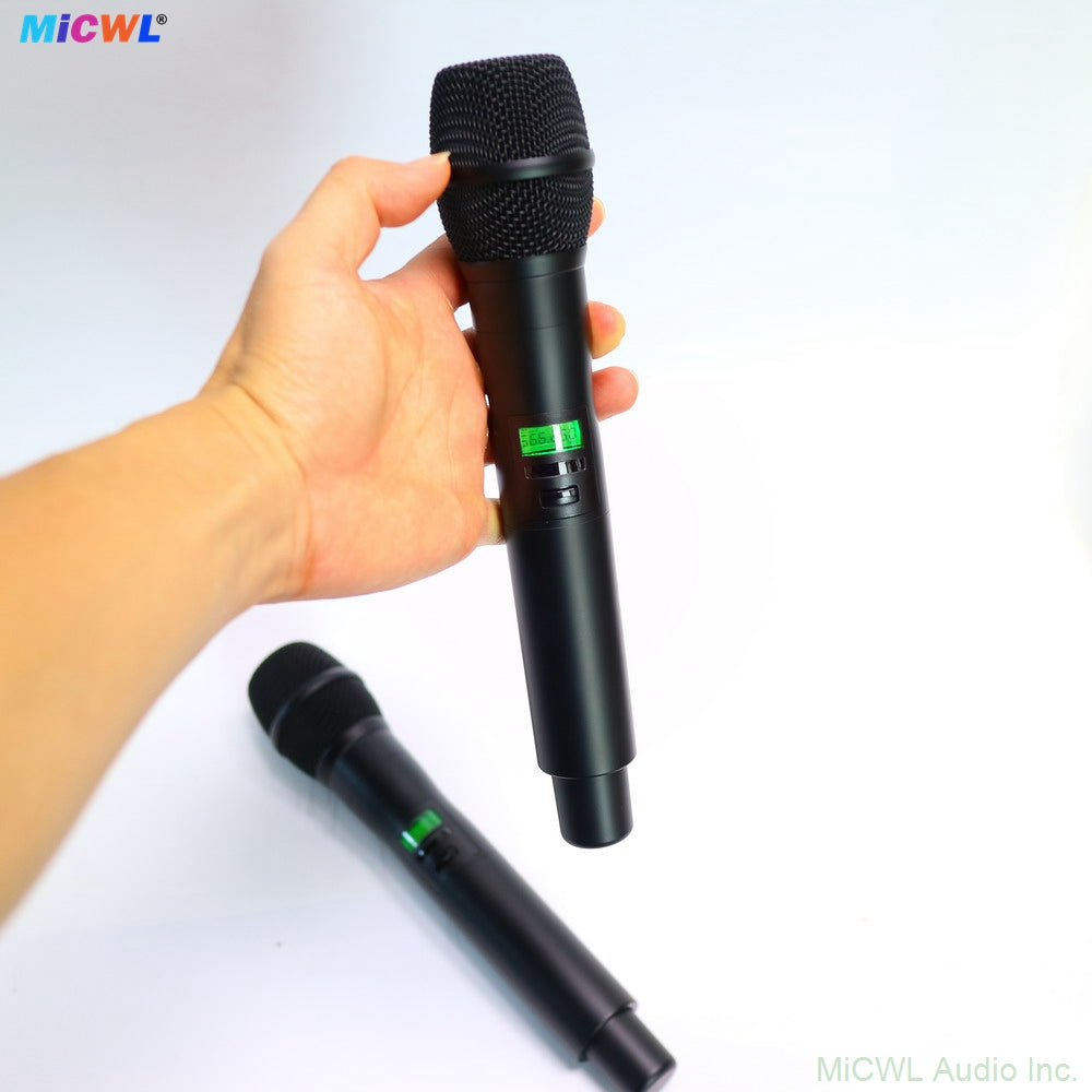 AD4D-II Dual-Channel UHF Digital Wireless Microphone System – 2× KSM9 Metal Handheld Mics, 1U Rack Receiver, Encrypted Transmission
