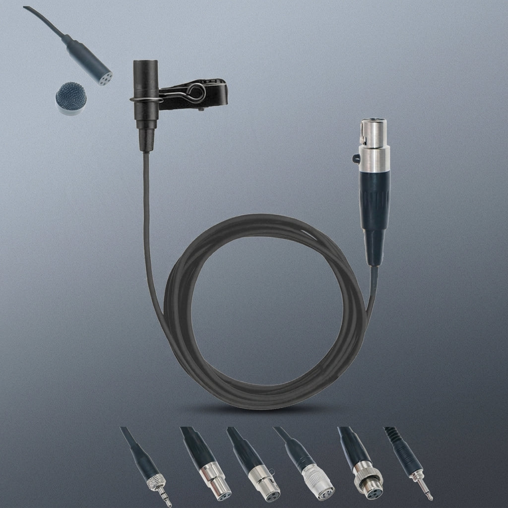 New Generation MKE2 Lavalier Microphone for Sennheiser/Shure/AKG/Samson Wireless PC with Multi-Connectors 3.5mm Stereo TA4F TA3F