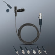 New Generation MKE2 Lavalier Microphone for Sennheiser/Shure/AKG/Samson Wireless PC with Multi-Connectors 3.5mm Stereo TA4F TA3F