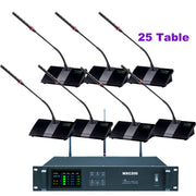MXC200 25Pcs Desktop  Wireless Conference System Solution with 25 Gooseneck - 1 Chairman + 24 Delegates Mics Kits For Government/Company/School