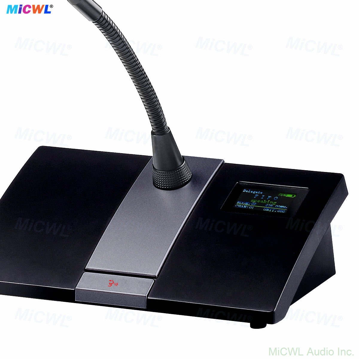 MiCWL MXC200 Digital Wireless Conference System with 20 Gooseneck Mics A103 1 Chairman + 19 Delegates