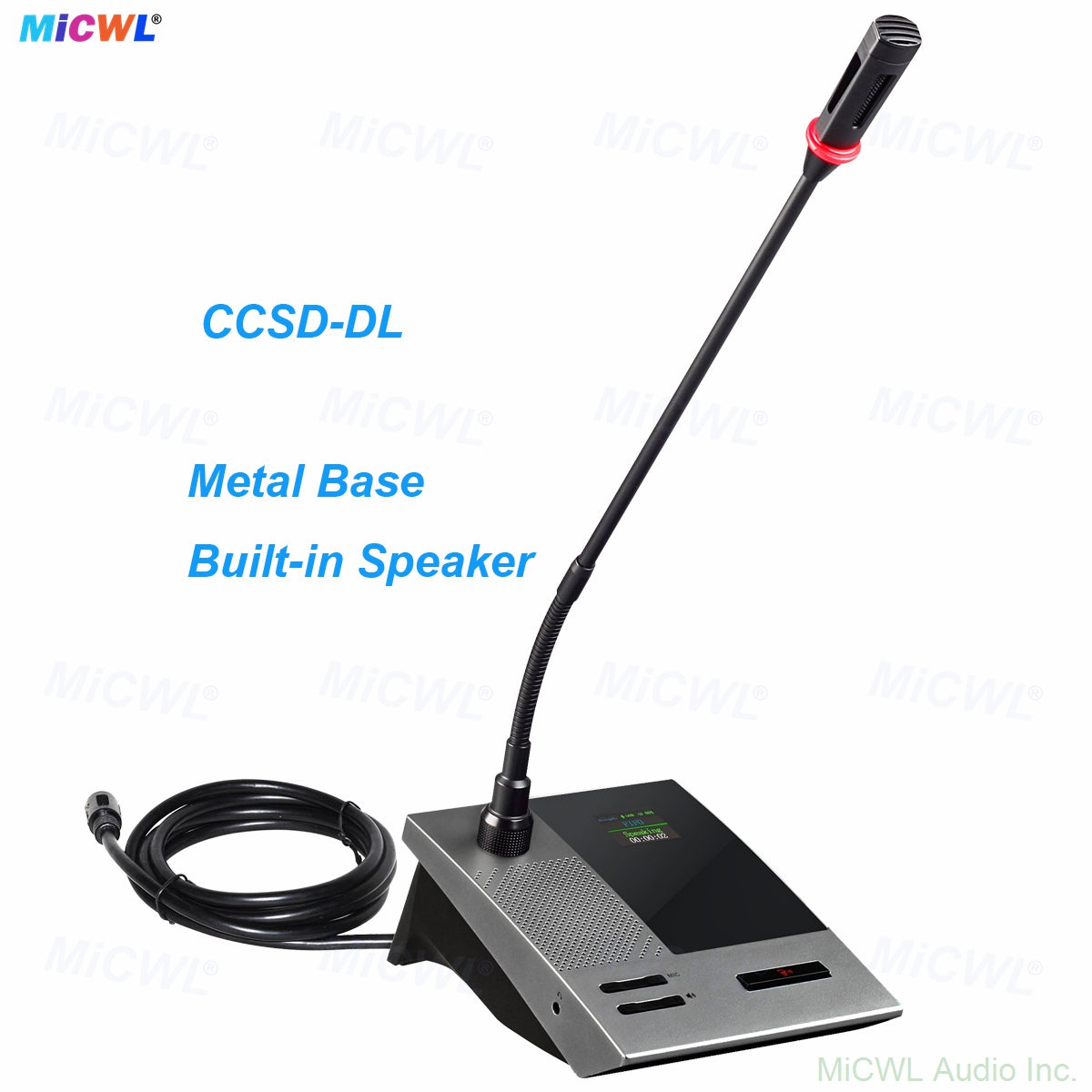 CCS-2000D Ultra Digital Wired Conference System Expandable to 300 Mics