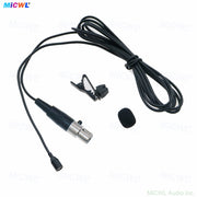 MiCWL L320 Omnidirectional Lavalier Microphone for Shure Bodypack – TA4F Mini XLR, Black Lapel Mic with Windscreen