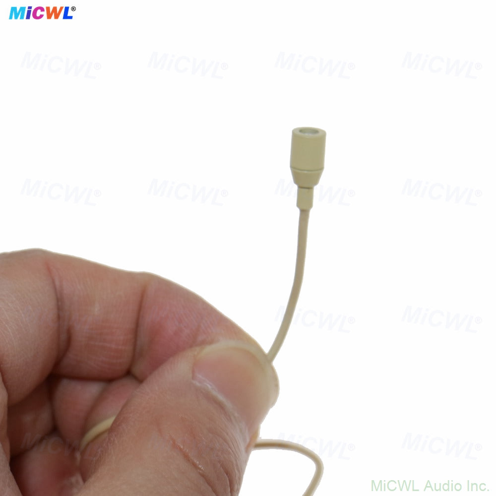 MiCWL L320 Omnidirectional Lavalier Microphone for Shure Bodypack – TA4F Mini XLR, Beige Lapel Mic with Windscreen - Professional Audio Gear Image 4