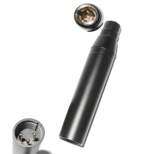 TA4F 4pin Mini XLR Male Phantom Power Adaptor For Shure Microphone