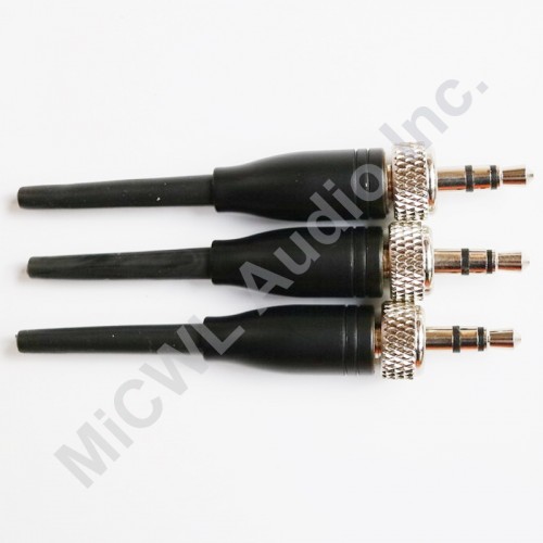 3pcs 3.5mm Male Lock Stereo Audio Adapter Microphone Connector for Sennheiser Sony Headset Tie Clip Lavalier Mics Microphone