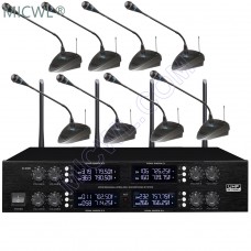 MICWL Pro 8 Gooseneck Desktop Wireless Conference Meeting Microphone System