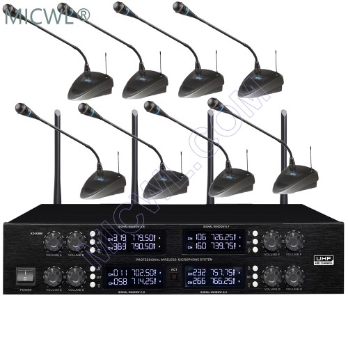 Micwl Pro 8 Gooseneck Desktop Wireless Conference Meeting