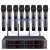 Microflx MXC800 8 Handheld Digital Wireless Microphone System Professionally Designed For Stage Performance and Large Conference