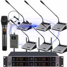 Microflx MXC800 8 Channel Stage Performance Large Conference Digital Wireless Microphone System 6 Table 1 Handheld 1 Headset