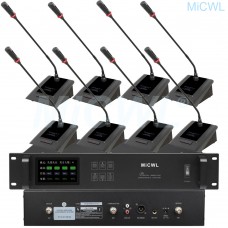 MiCWL 36 Desktop Wireless Gooseneck Conference Microphone System 1 President 35 Delegate A10M-A116