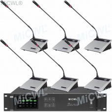 MiCWL 22 Desktop Wireless Gooseneck Conference Microphone Meeting Room System 1 President 21 Delegate A10M-A117