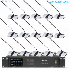 Genuine MiCWL 56 Table Wireless Gooseneck Conference Microphone Meeting System A10M-A103