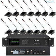 MiCWL Digital Wireless Conference Microphones System 22 Table President Delegate Radio Audio Gooseneck Mics  A10M-A116