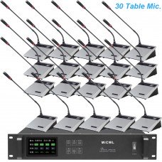 High-end Wireless 30 Gooseneck Conference Microphone President Delegate System MiCWL A10M-A117-T30