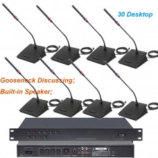MICWL Built-in speaker Classical Digital Conference Meeting Wired 30 Microphone System A350M-A06